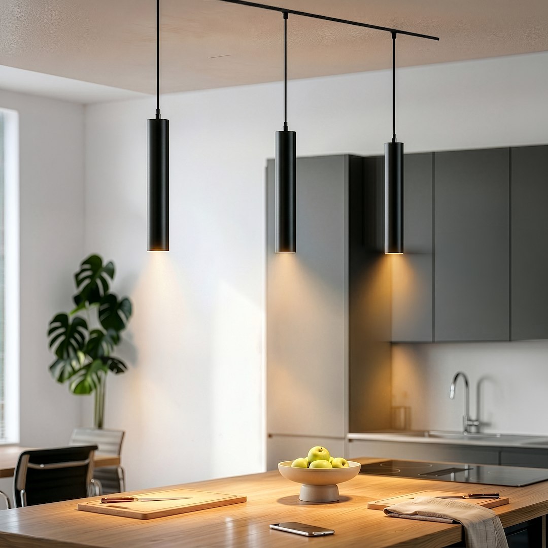 LED viseća svjetiljka 7W CCT 48V 30CM za Magnetni sustav SMALL 5 mm širine, CRNA