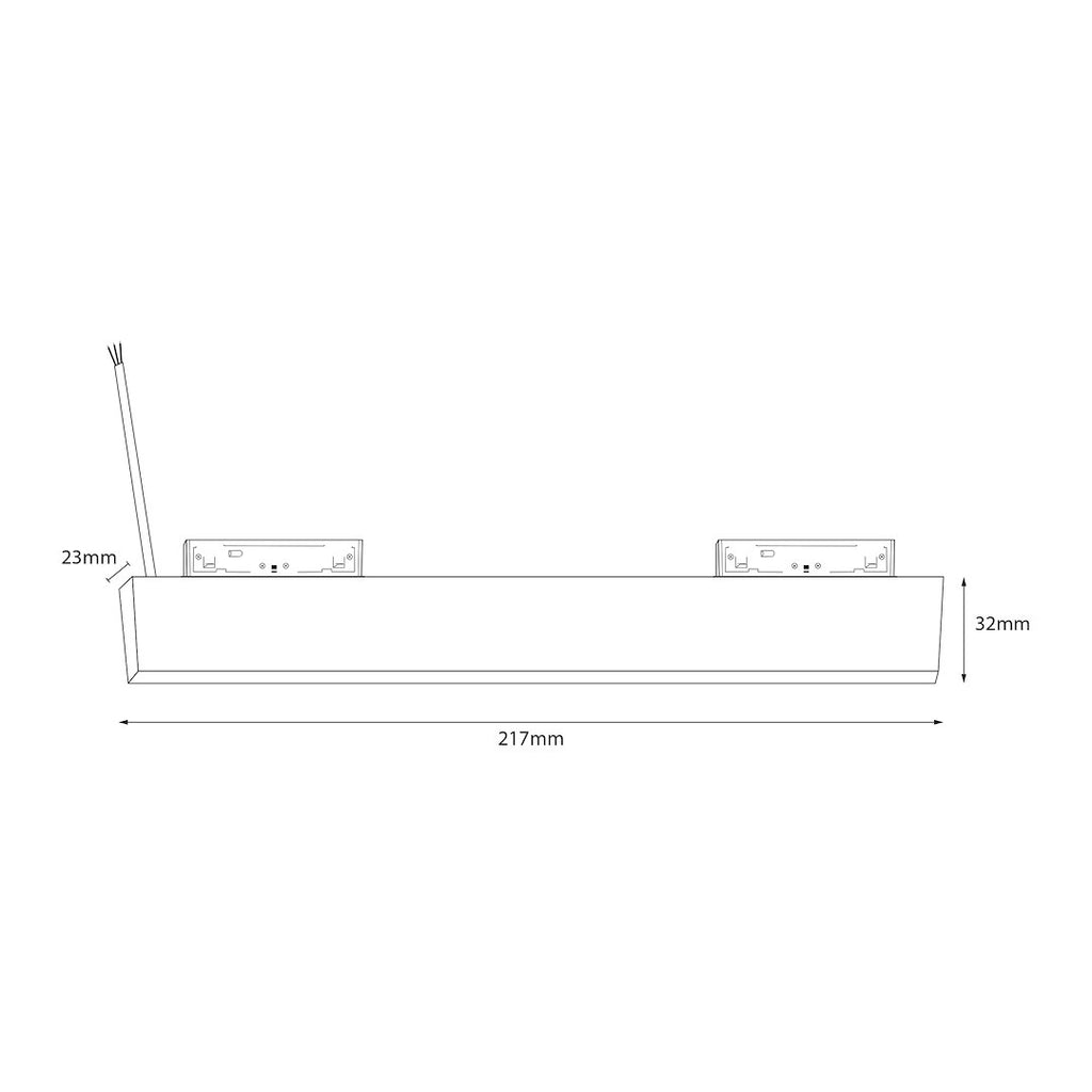 Napajanje ugradbeno 200W 48V 22CM za Magnetni sustav SMALL 5 mm širine, CRNO