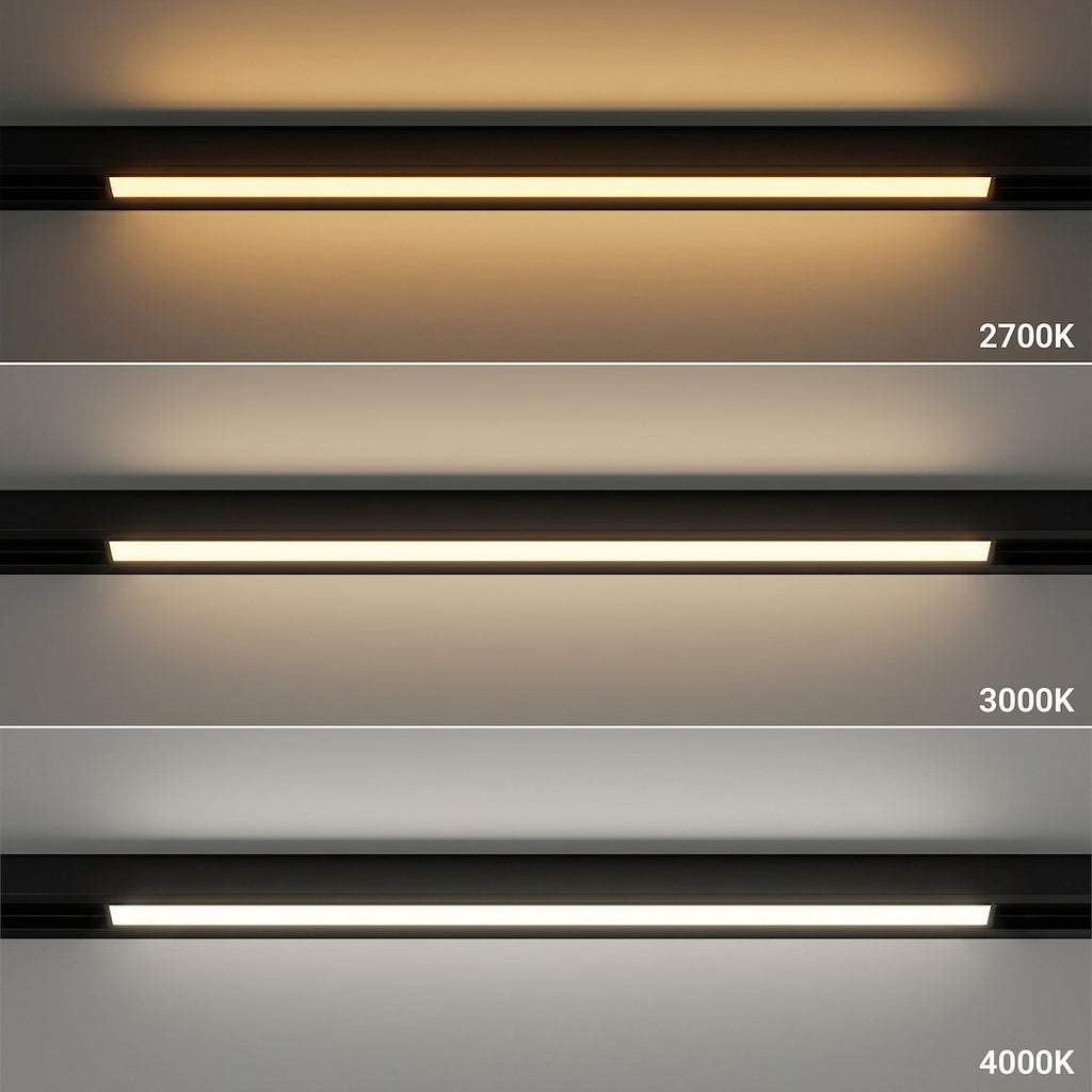 LED svjetiljka 10W CCT 48V 30CM za Magnetni sustav MEDIUM 10 mm širine, CRNA