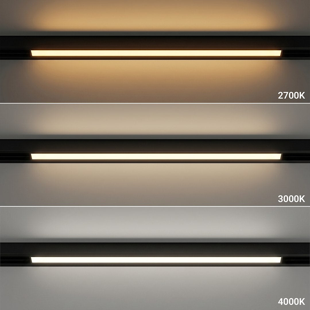 LED svjetiljka 10W CCT 48V 30CM za Magnetni sustav MEDIUM 10 mm širine, CRNA