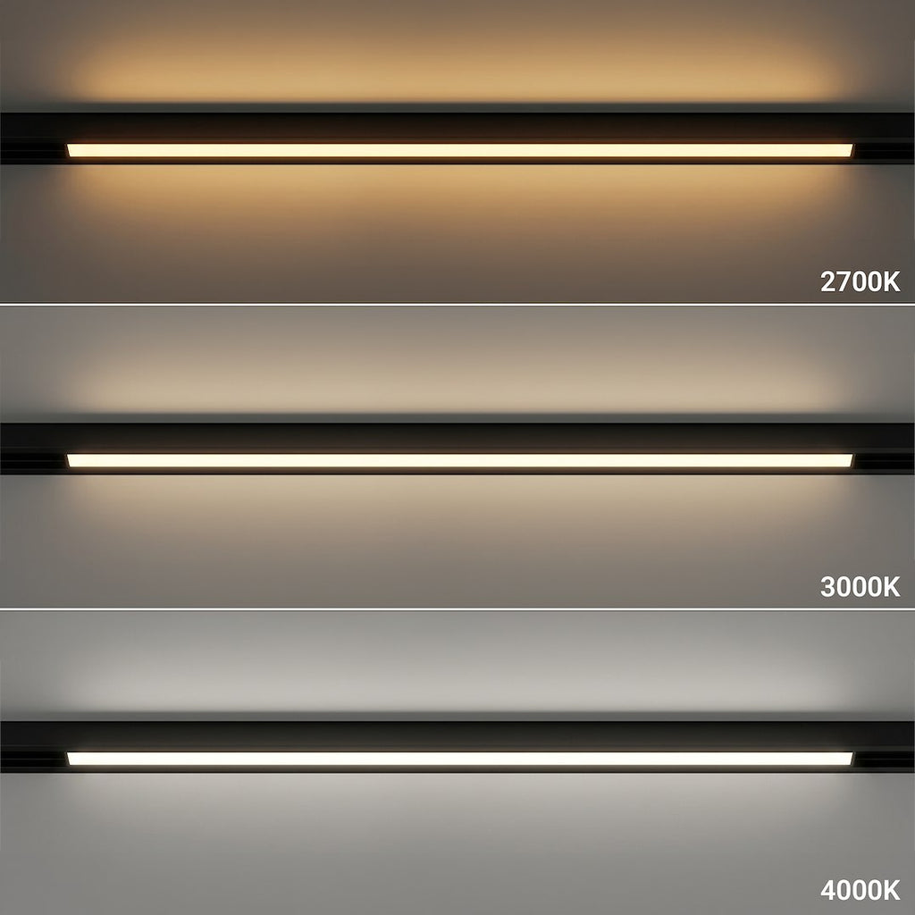LED svjetiljka 15W CCT 48V 45CM za Magnetni sustav MEDIUM 10 mm širine, CRNA