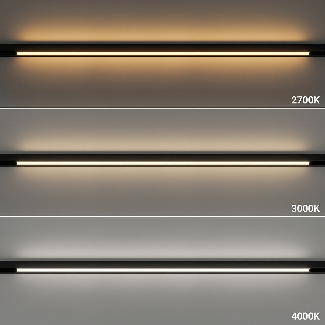 LED svjetiljka 20W CCT 48V 60CM za Magnetni sustav MEDIUM 10 mm širine, CRNA