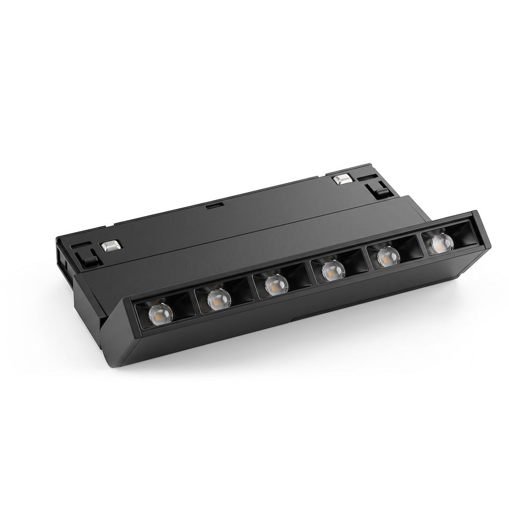 LED spot svjetiljka 6W CCT 48V 10CM za Magnetni sustav MEDIUM 10 mm širine, CRNA