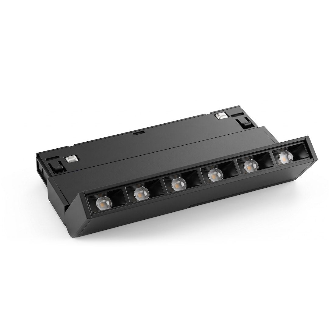 LED spot svjetiljka 6W CCT 48V 10CM za Magnetni sustav MEDIUM 10 mm širine, CRNA
