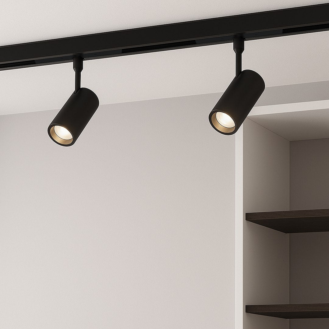 LED spot svjetiljka 6W CCT 48V 8CM za Magnetni sustav MEDIUM 10 mm širine, CRNA