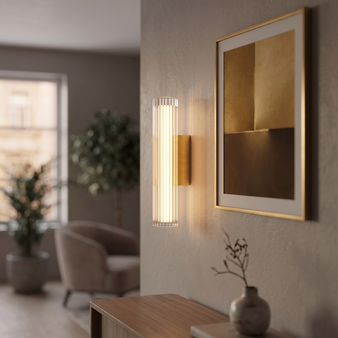 LED zidna svjetiljka Trivia, 6W, CCT, 300MM, IP44, ZLATNA