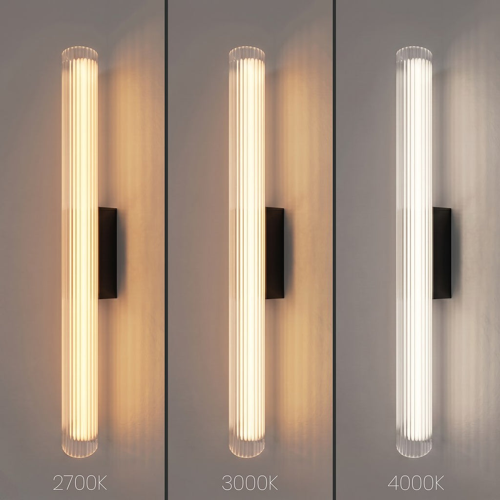 LED zidna svjetiljka Trivia, 11W, CCT, 600MM, IP44, CRNA