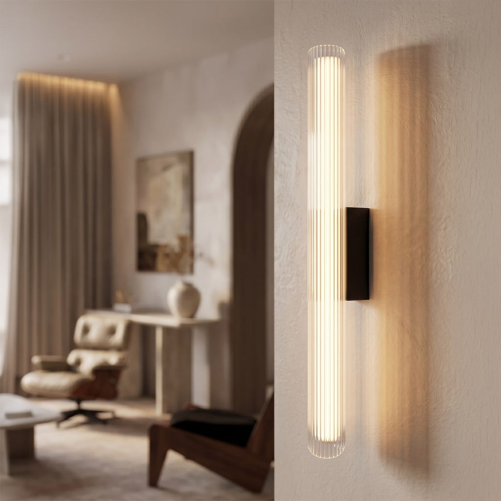 LED zidna svjetiljka Trivia, 11W, CCT, 600MM, IP44, CRNA