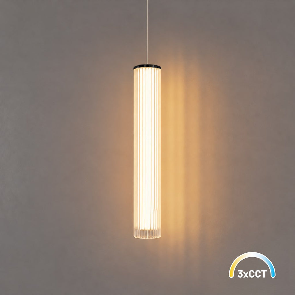 LED viseća svjetiljka Trivia, 10W, CCT, 300MM, IP44, CRNA