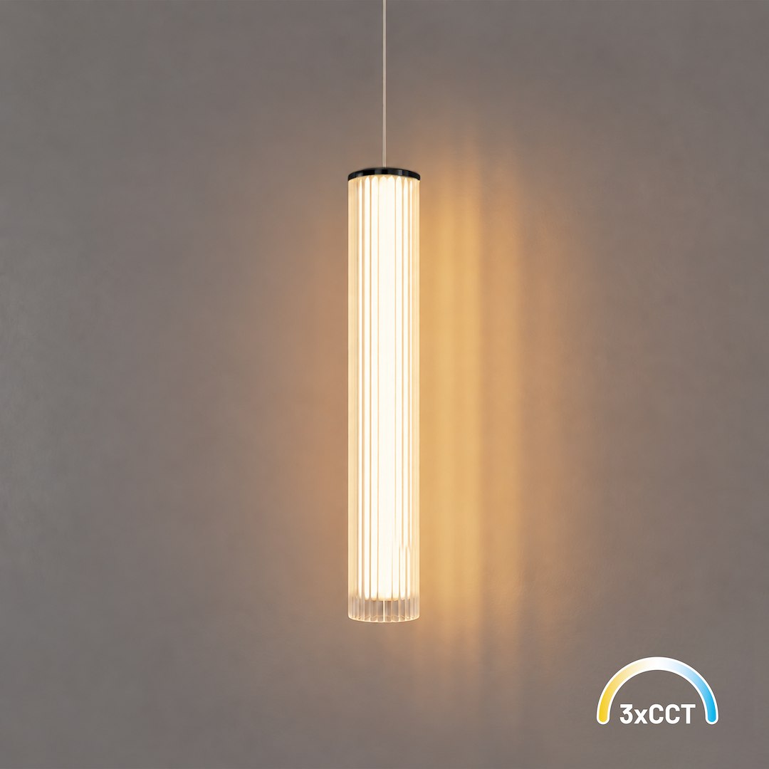 LED viseća svjetiljka Trivia, 10W, CCT, 300MM, IP44, CRNA