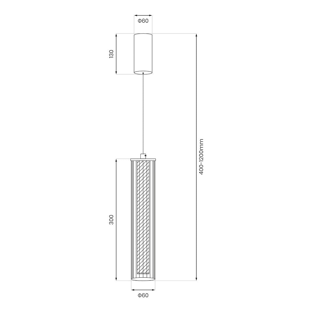 LED viseća svjetiljka Trivia, 10W, CCT, 300MM, IP44, CRNA