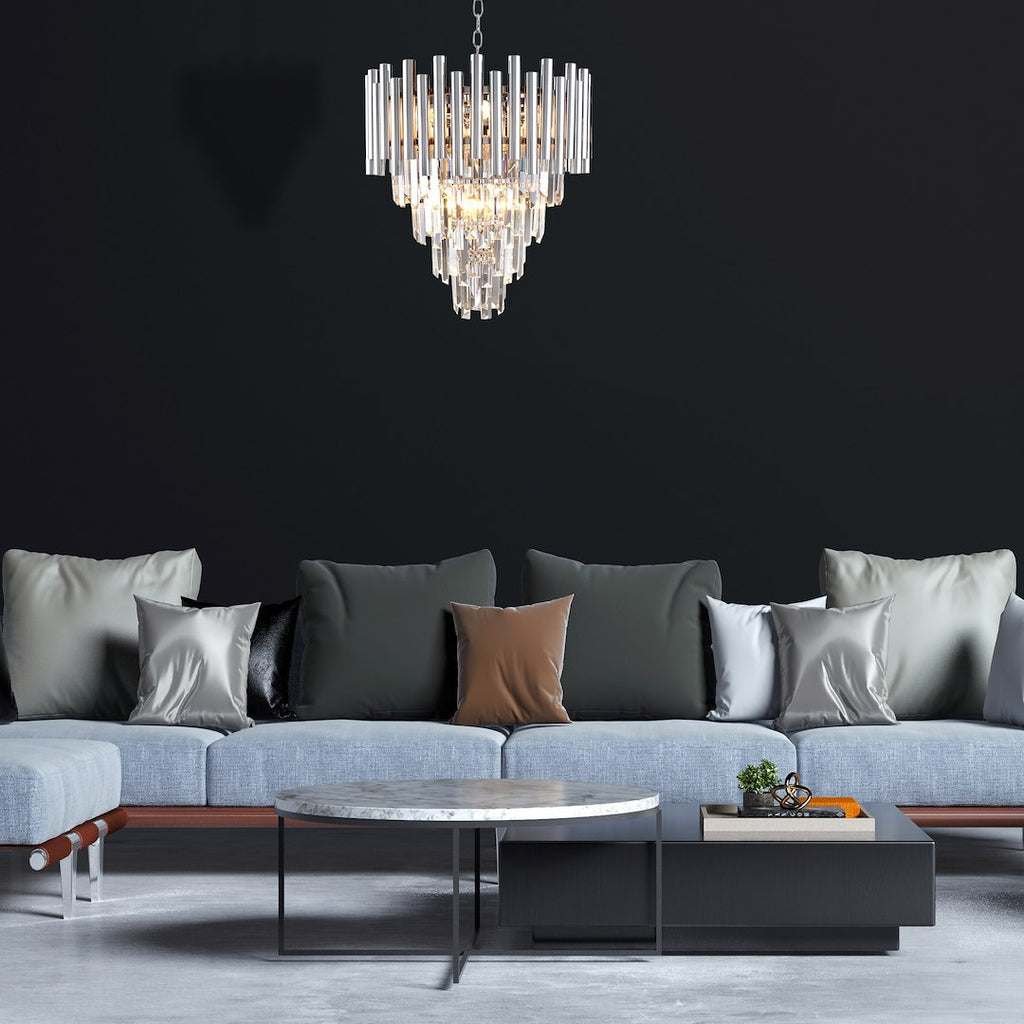 Viseća svjetiljka/luster MADISON 9xE14, krom