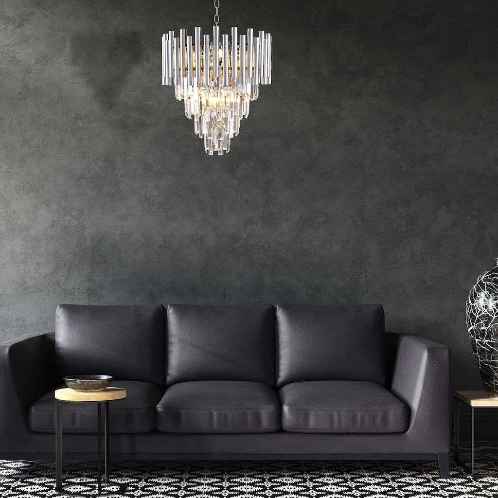 Viseća svjetiljka/luster MADISON 9xE14, krom