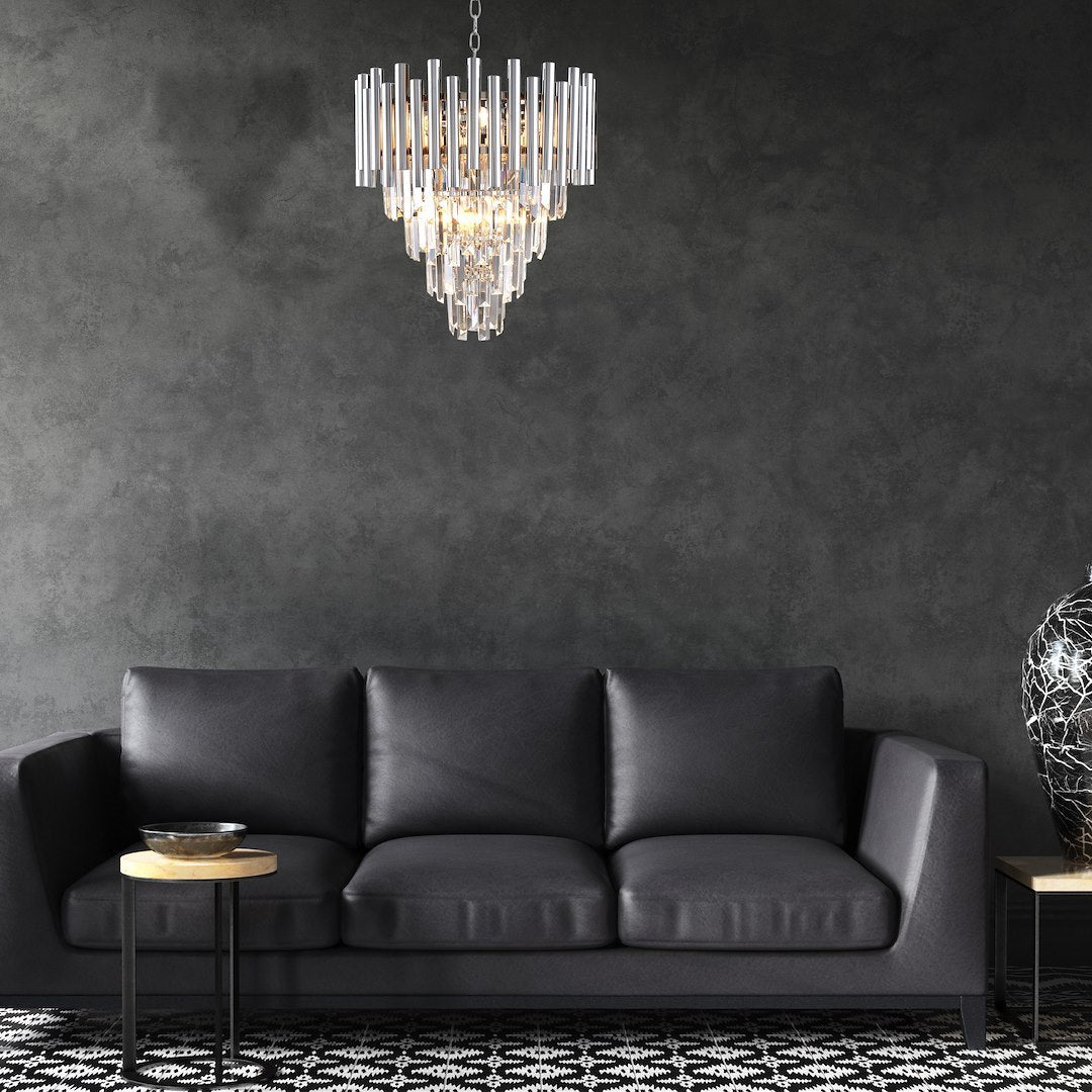 Viseća svjetiljka/luster MADISON 9xE14, krom
