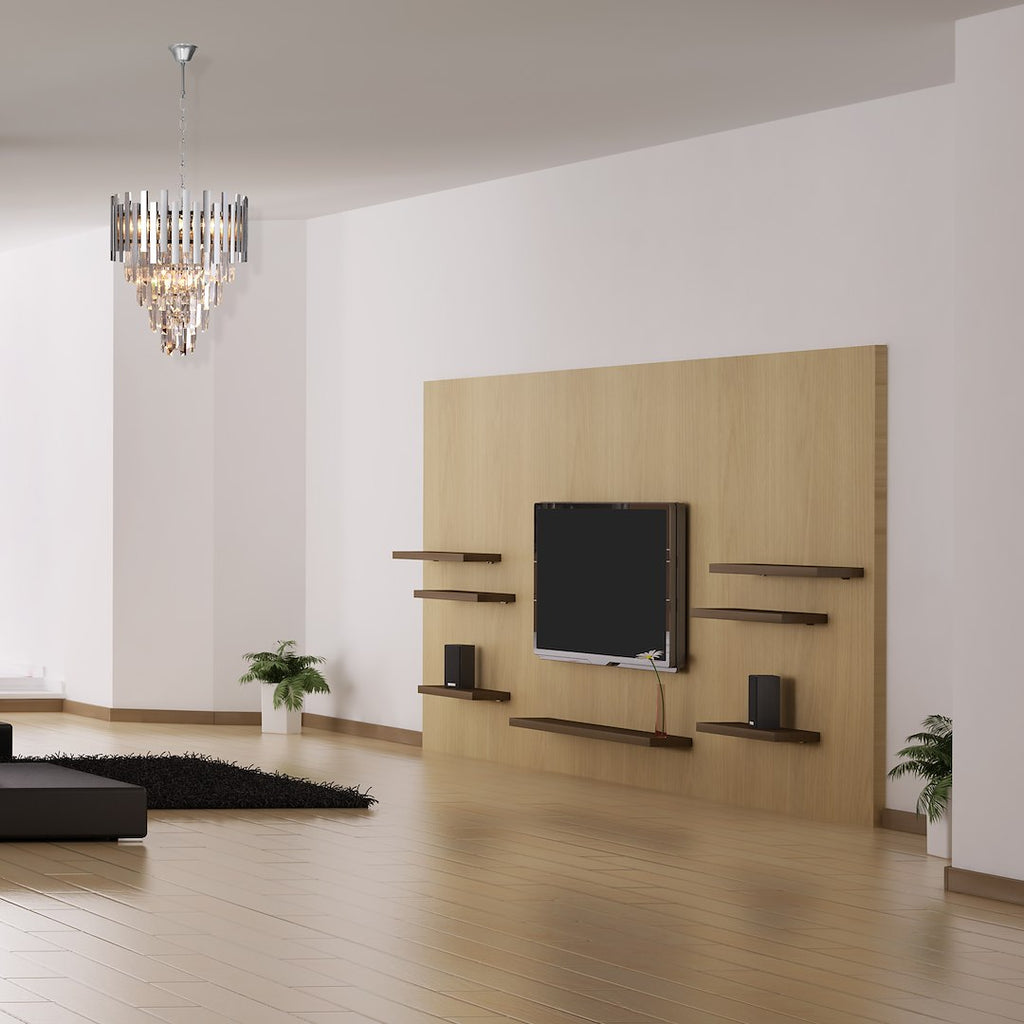 Viseća svjetiljka/luster ASPEN 9xE14, krom
