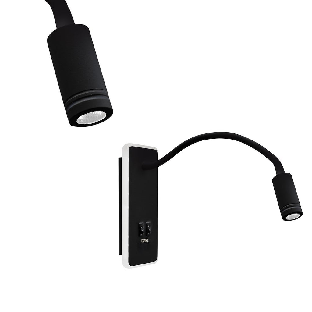 Noćna lampa BASE 8W+2W CRNA
