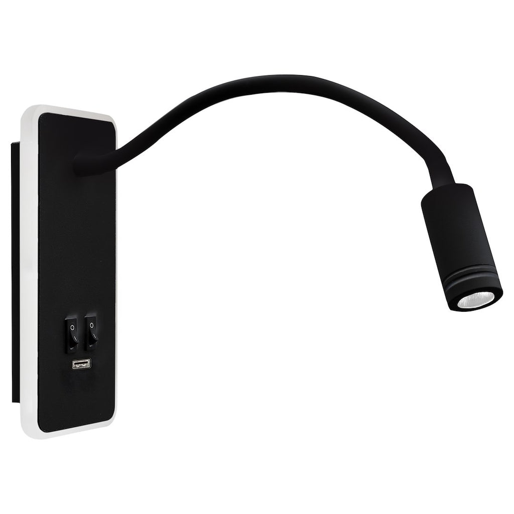 Noćna lampa BASE 8W+2W CRNA