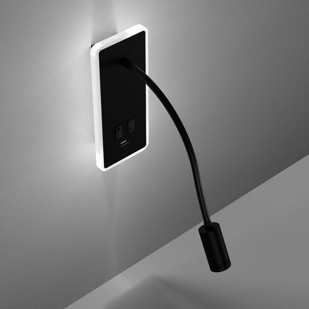 Noćna lampa BASE 8W+2W CRNA