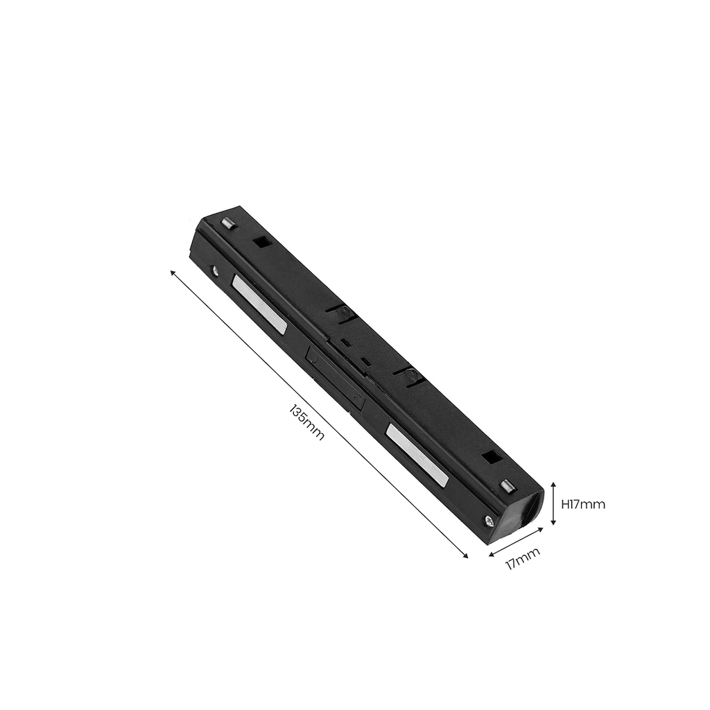 Konektor ravni za Magnetni sustav LARGE 20 mm širine, CRNI