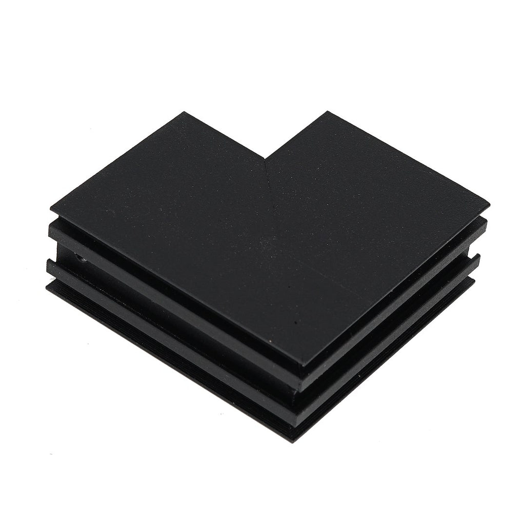 Kut L za Magnetni sustav LARGE 20 mm širine, CRNI