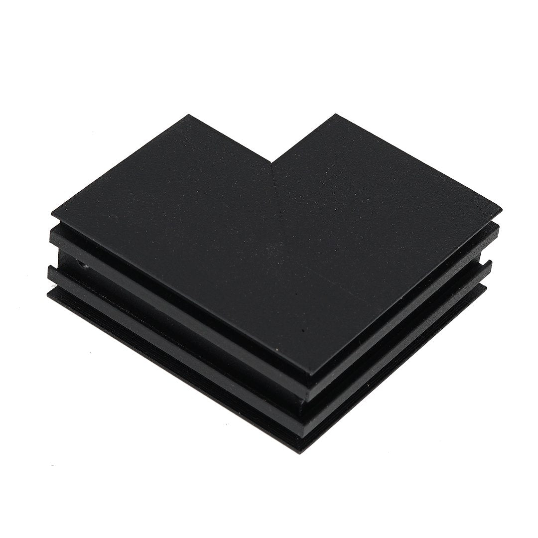 Kut L za Magnetni sustav LARGE 20 mm širine, CRNI