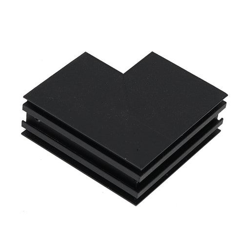 Kut L za Magnetni sustav LARGE 20 mm širine, CRNI