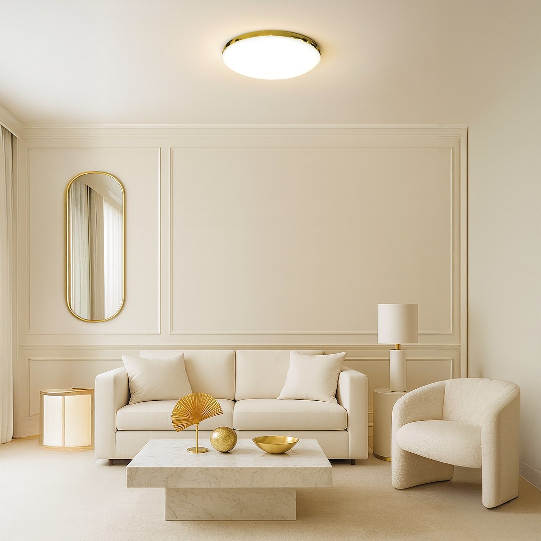 MAYA GOLD 15W LED IP44 stropna svjetiljka Ø330 mm