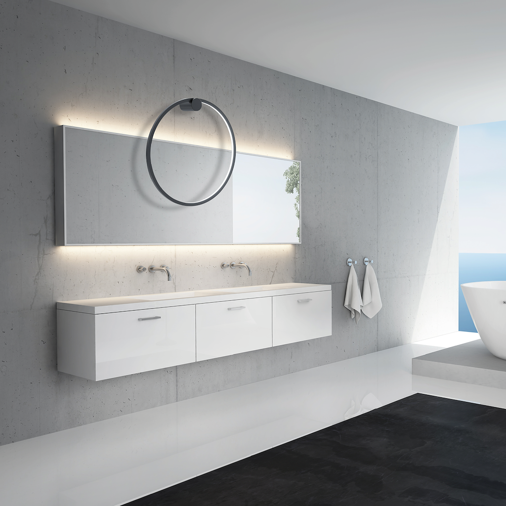 Zidna LED lampa Saturno Crna 25W