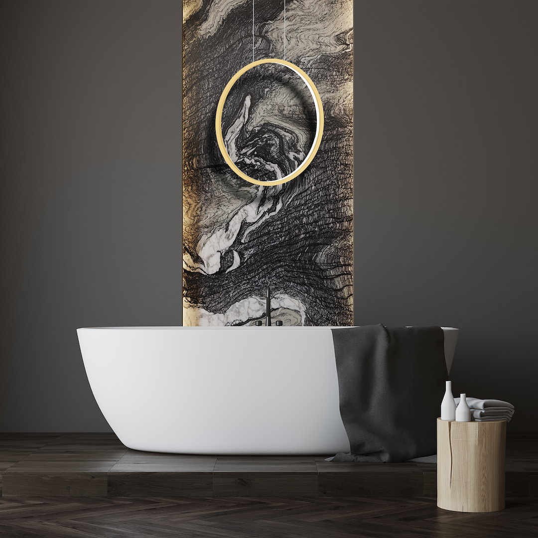 Saturno Gold 28W LED viseća lampa