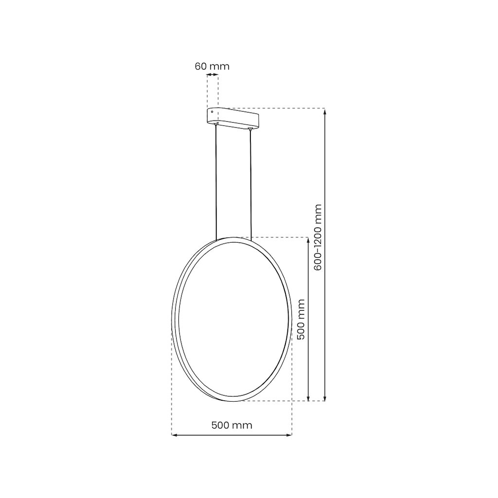 Saturno Gold 28W LED viseća lampa
