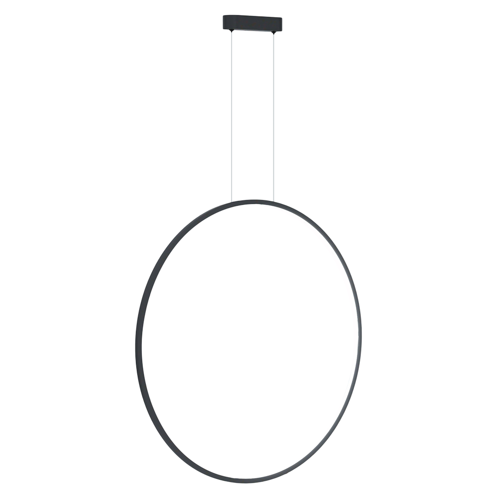 Saturno crna 46W LED viseća lampa