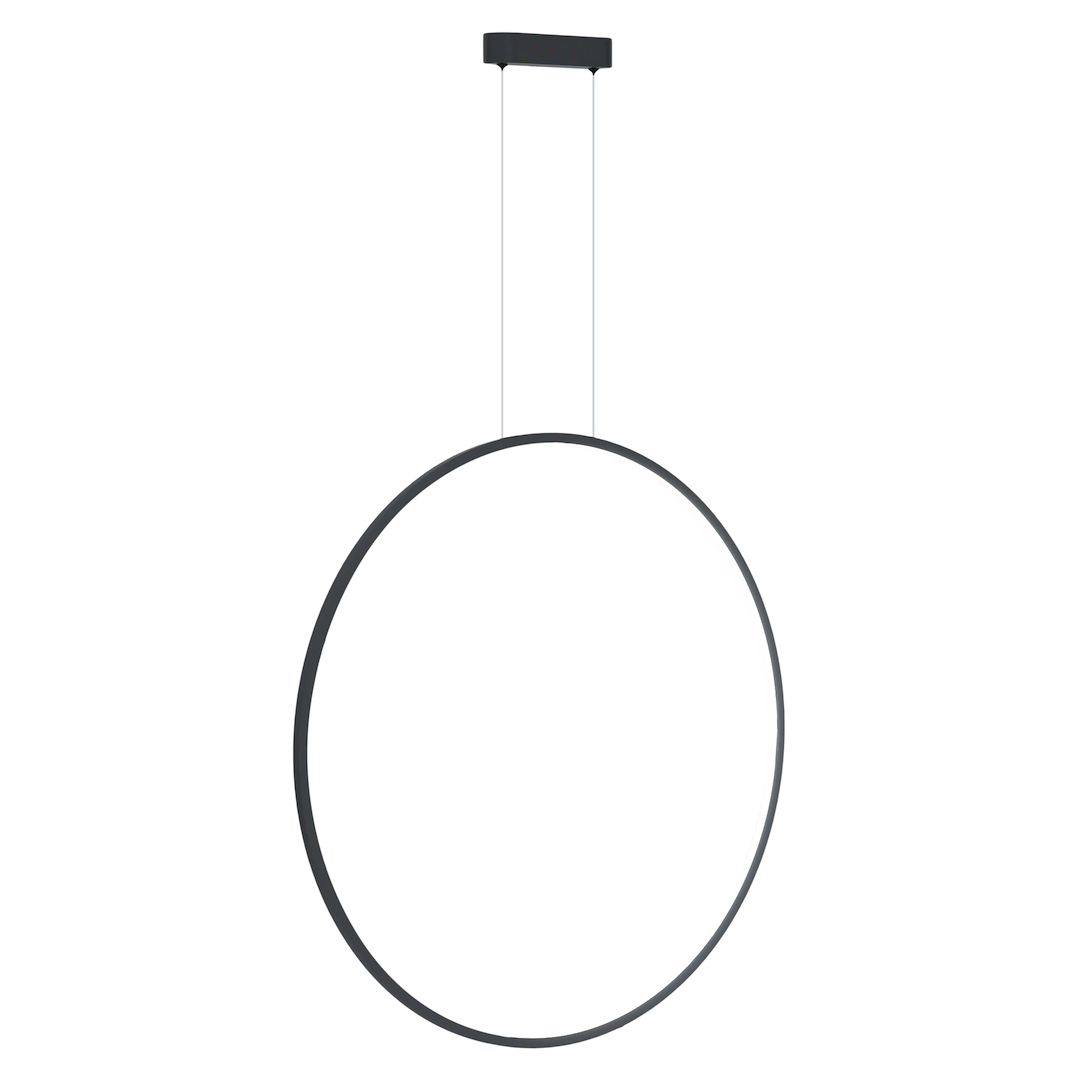 Saturno crna 46W LED viseća lampa