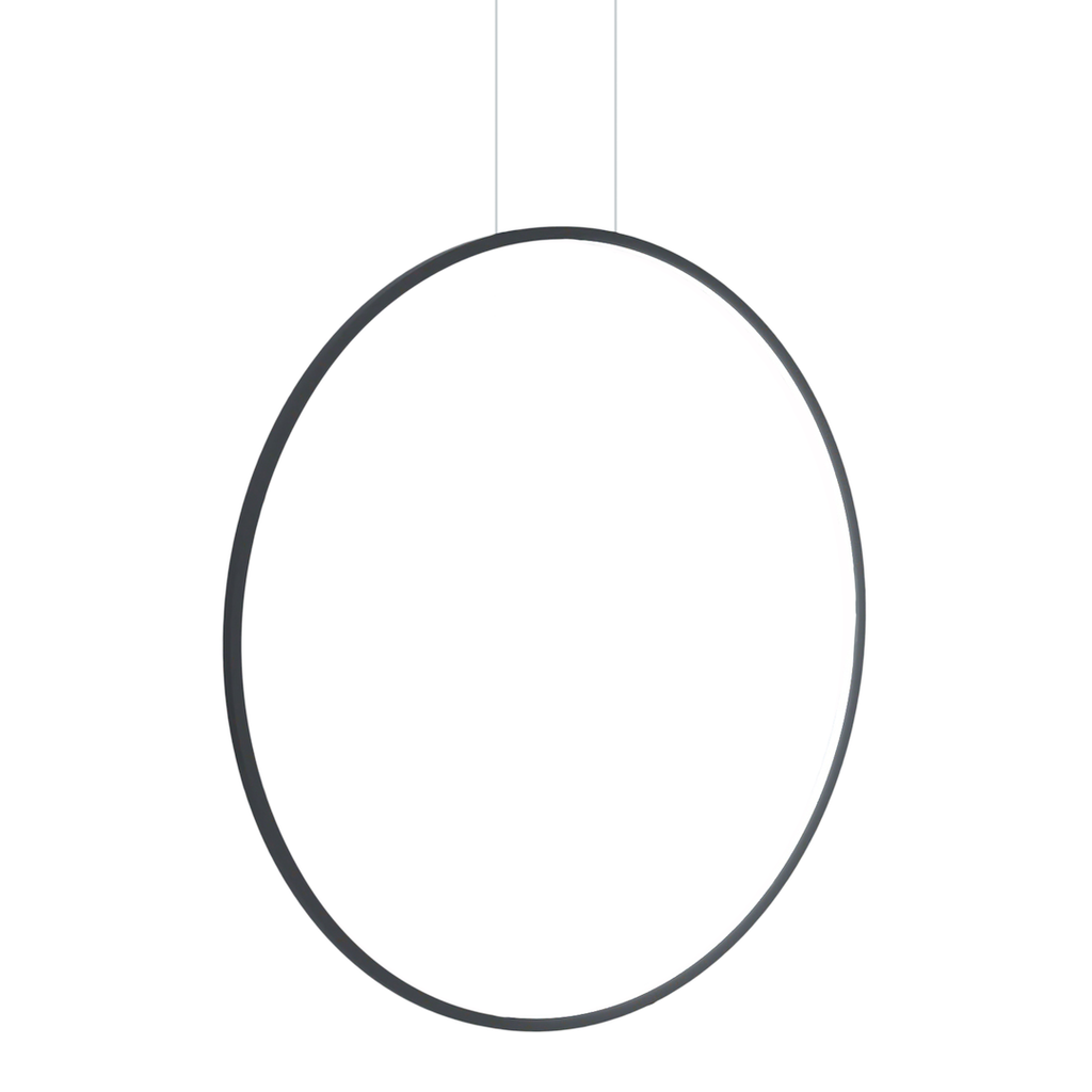 Saturno crna 46W LED viseća lampa