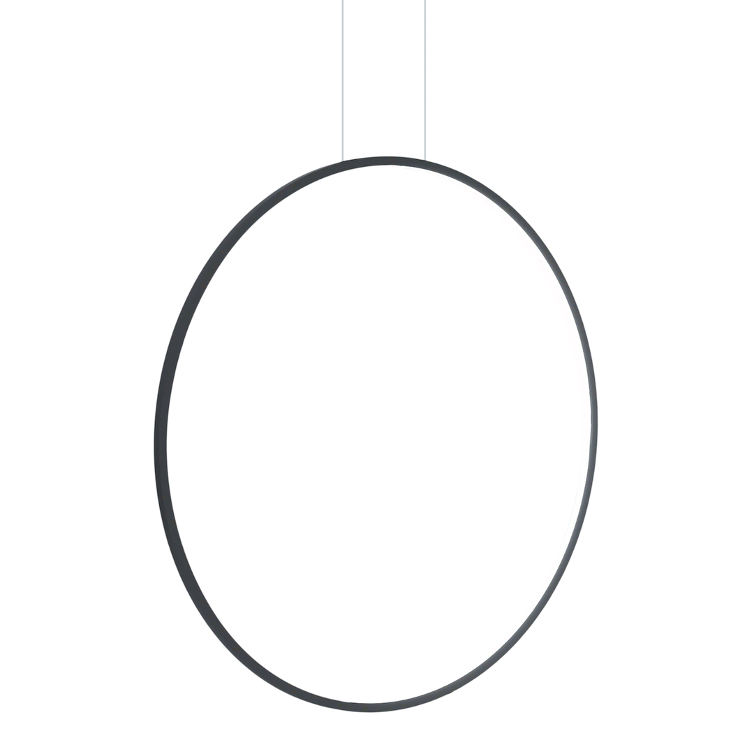 Saturno crna 46W LED viseća lampa
