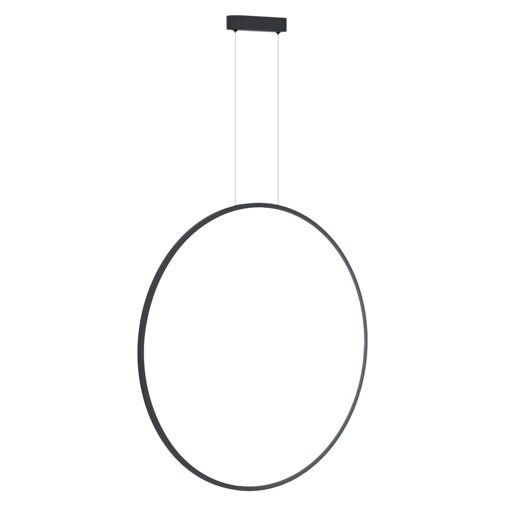 Saturno crna 46W LED viseća lampa