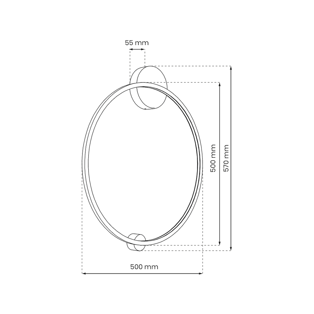 Saturno Gold LED stropna - zidna svjetiljka 25W