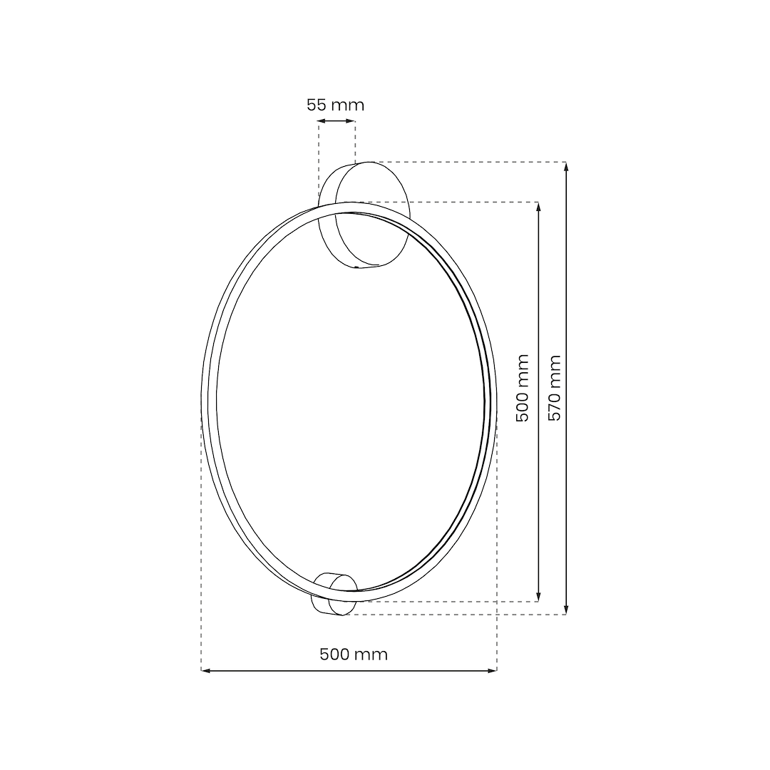 Saturno Gold LED stropna - zidna svjetiljka 25W