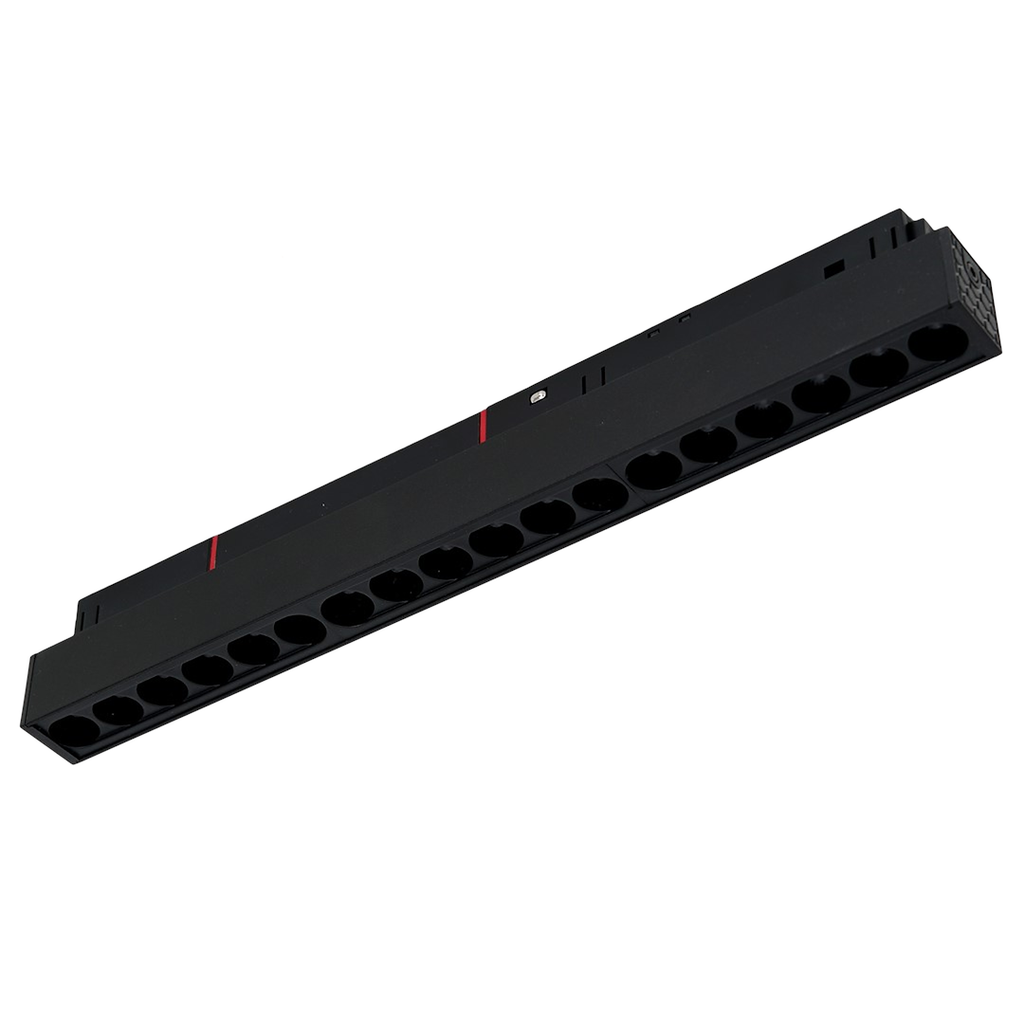 LED spot svjetiljka 18W 3000K 48V 30CM za Magnetni sustav LARGE 20 mm širine, CRNA
