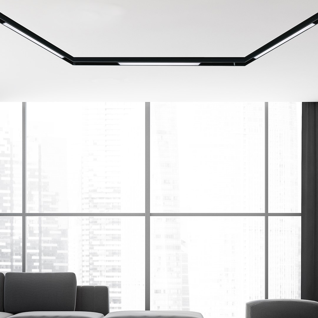 LED svjetiljka 14W 3000K 48V 30CM za Magnetni sustav LARGE 20 mm širine, CRNA