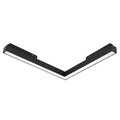 LED kutna svjetiljka 24W 3000K 48V za Magnetni sustav LARGE 20 mm širine, CRNA