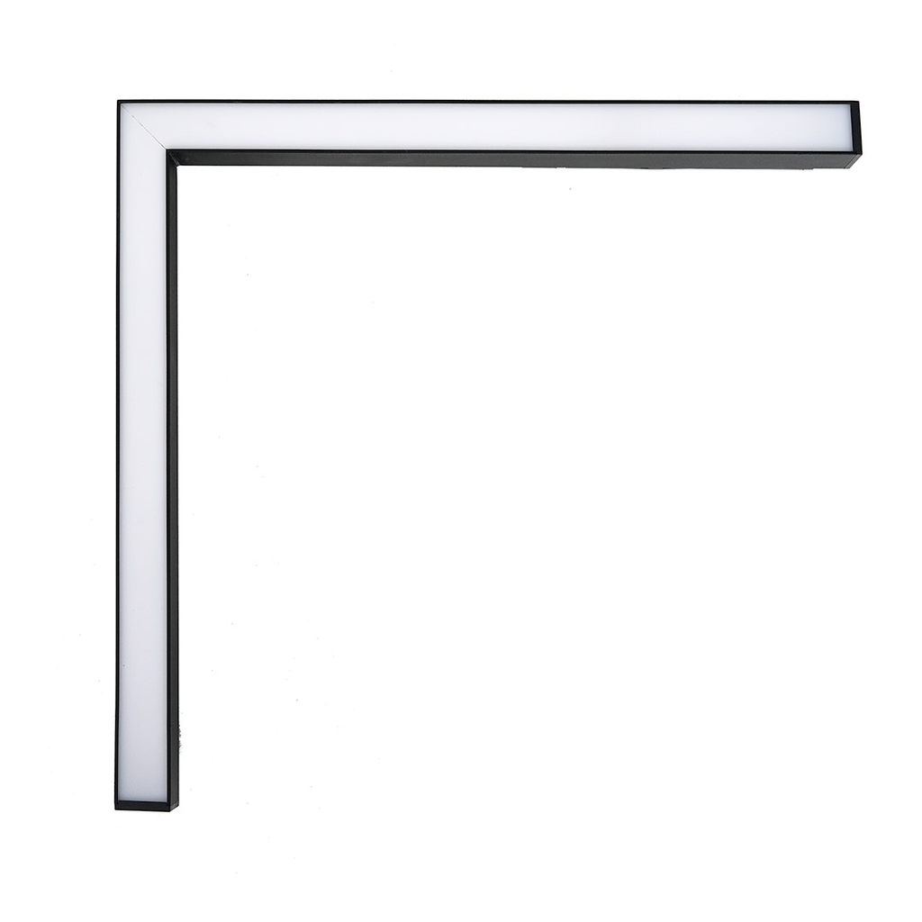 LED kutna svjetiljka 24W 3000K 48V za Magnetni sustav LARGE 20 mm širine, CRNA