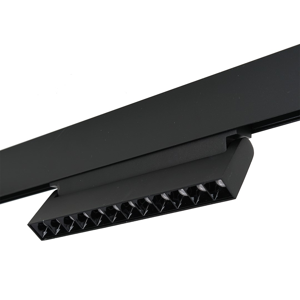 LED spot svjetiljka 12W 3000K 48V 16CM za Magnetni sustav LARGE 20 mm širine, CRNA