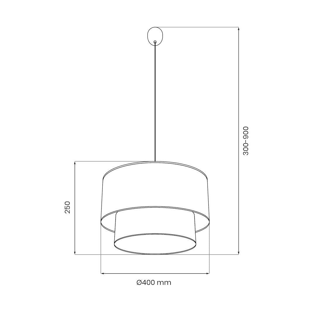 BUENO viseća lampa zelena 1xE27