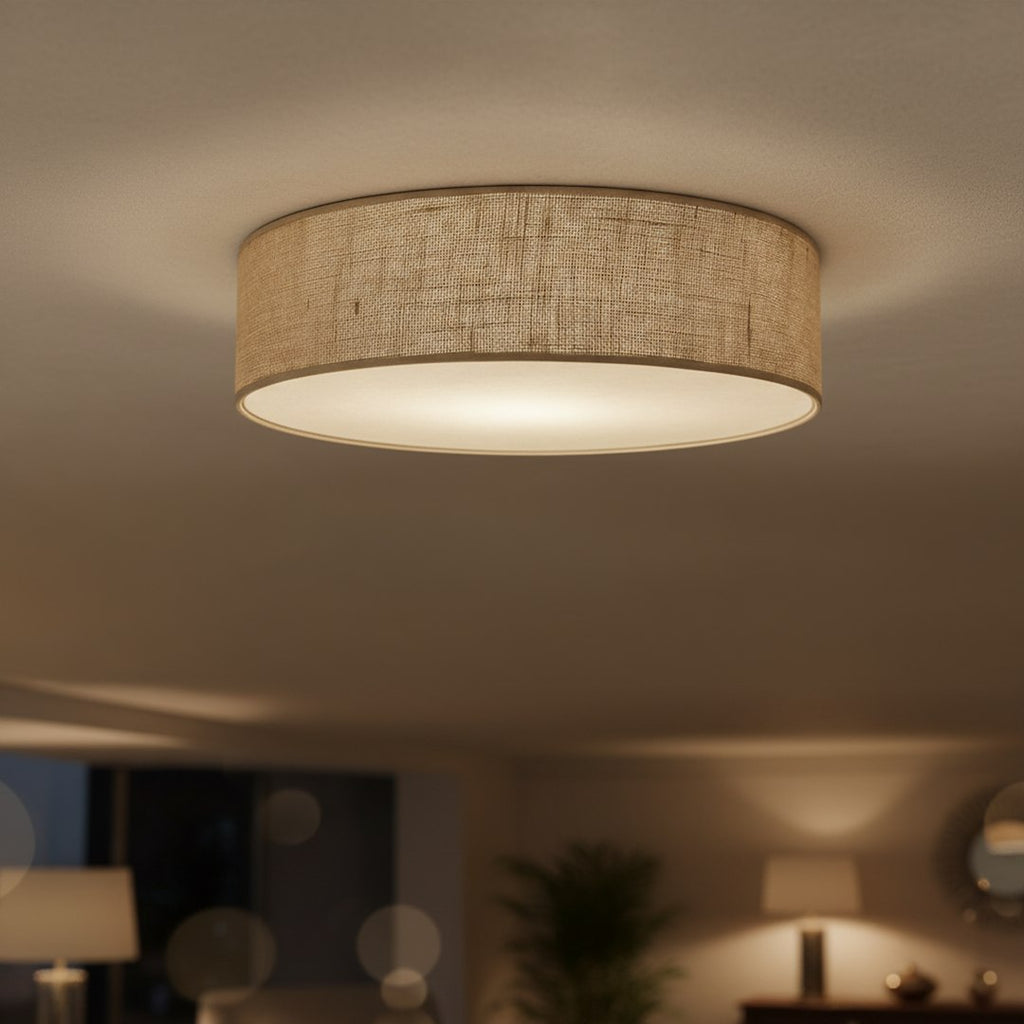 Marshall stropna lampa 3xE27 Ø50cm bijela/smeđa