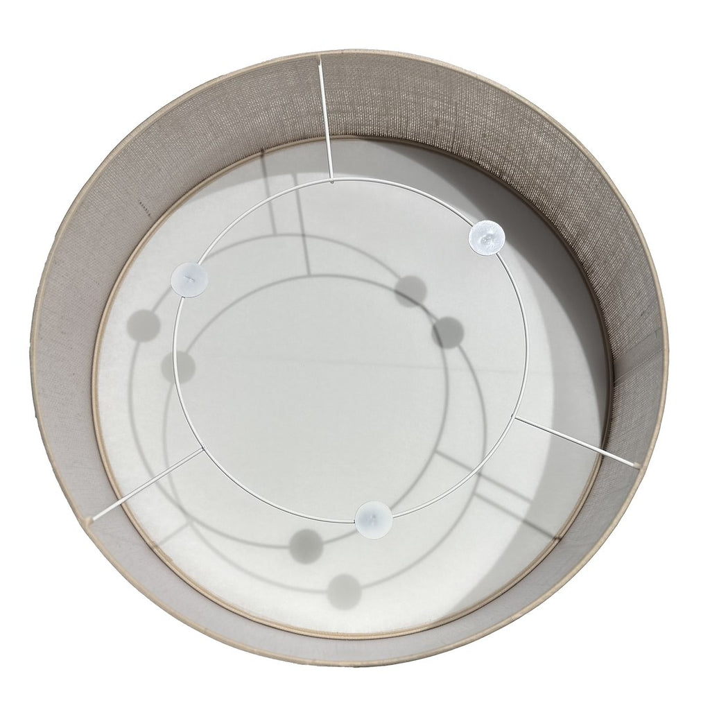 Marshall stropna lampa 3xE27 Ø50cm bijela/smeđa