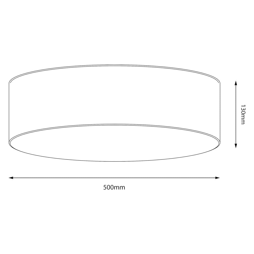 Marshall stropna lampa 3xE27 Ø50cm bijela/siva