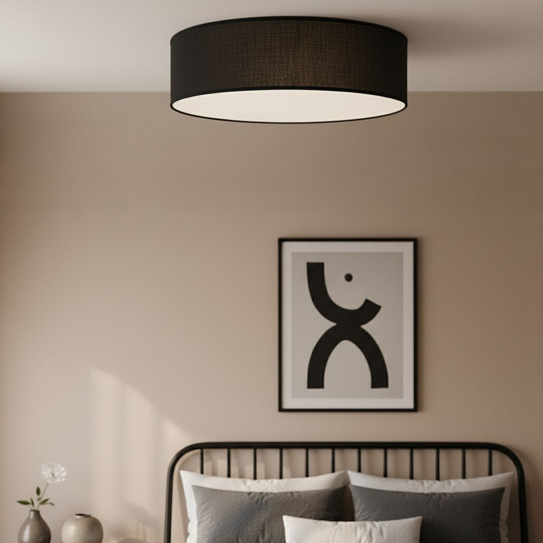 Marshall stropna lampa 3xE27 Ø50cm bijela/crna