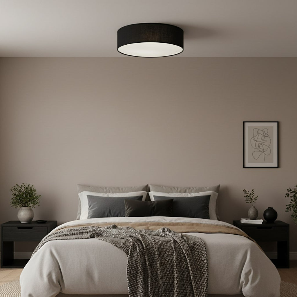 Marshall stropna lampa 3xE27 Ø50cm bijela/crna