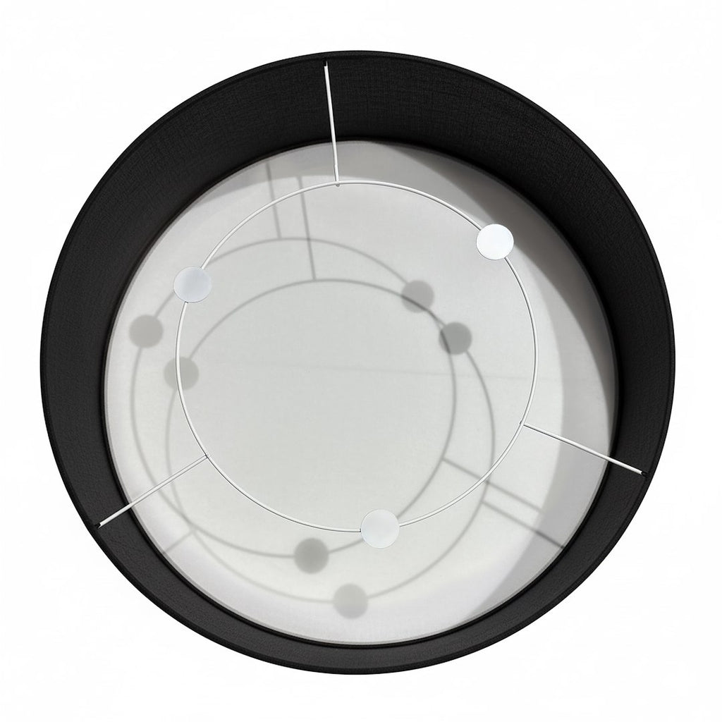Marshall stropna lampa 3xE27 Ø50cm bijela/crna