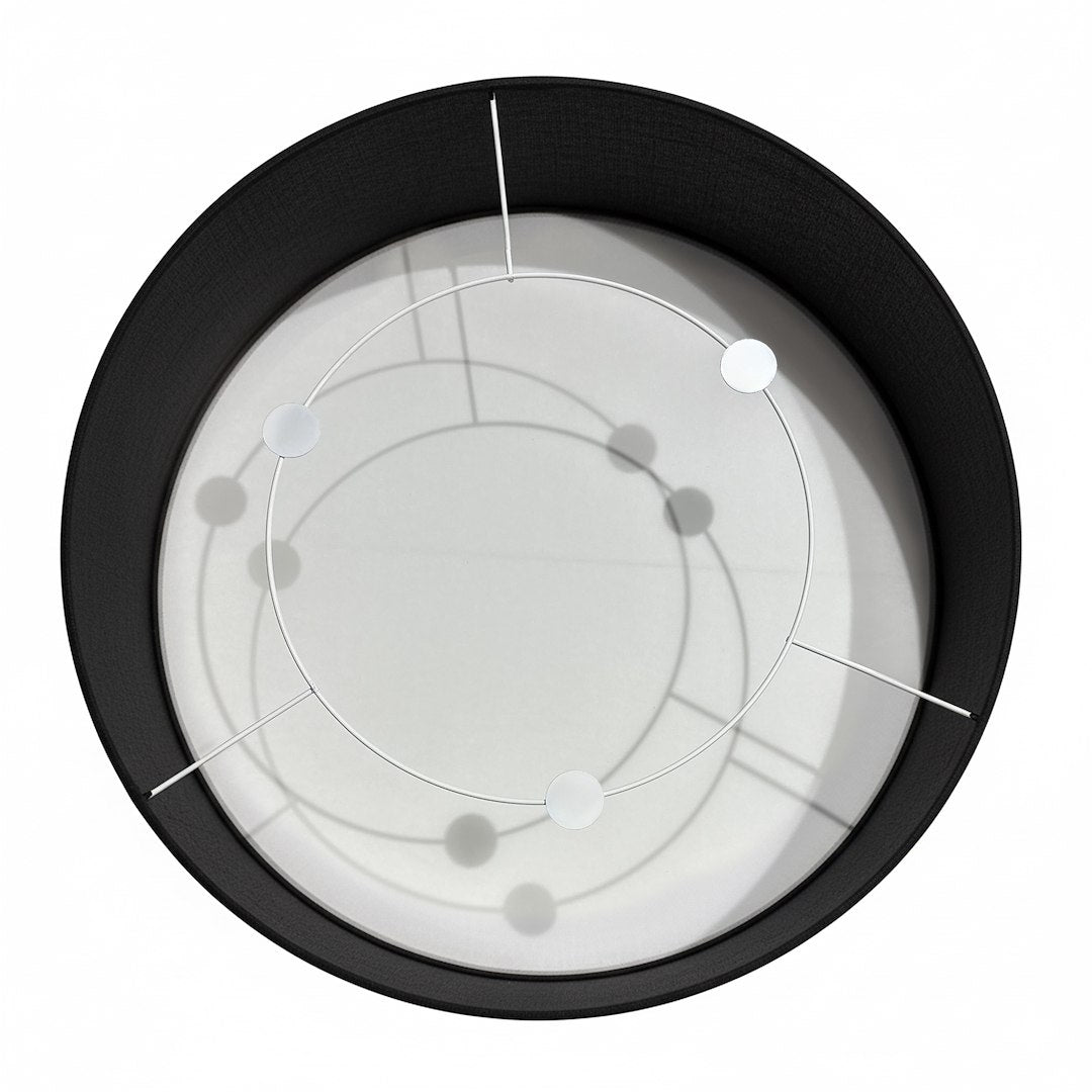 Marshall stropna lampa 3xE27 Ø50cm bijela/crna
